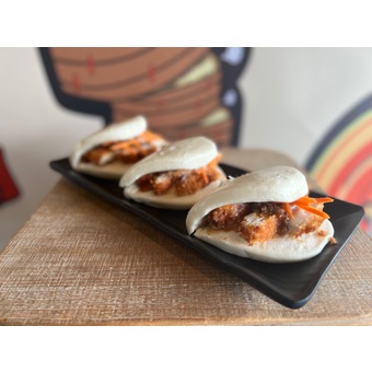 Panko chicken steam bun