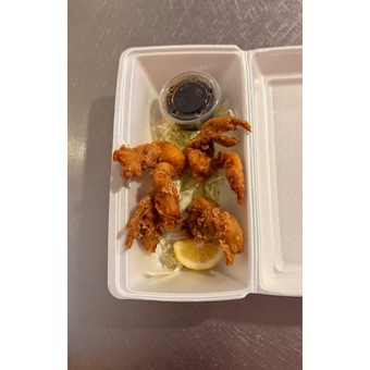 Twin soft shell crab tempura