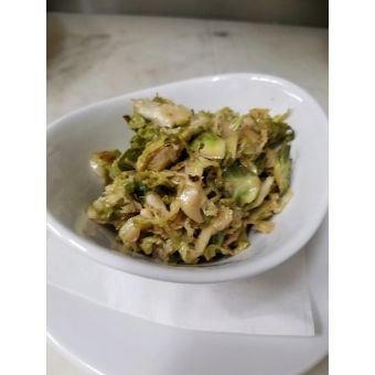 Agave-Balsamic Shaved Brussel Sprouts