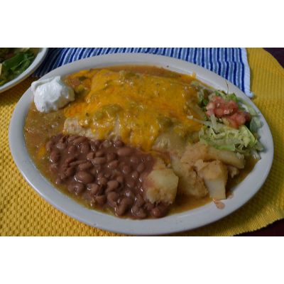 Green Chile Chicken Enchiladas