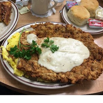 Chicken Fried Steak and Eggs