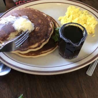 #1 Kids Two Pancakes, One Egg