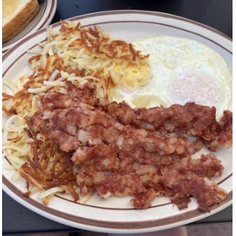 Cornbeef Hash & Eggs