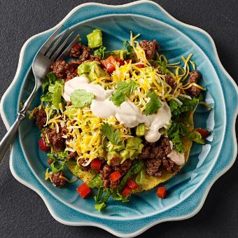 Tostada Beef Salad