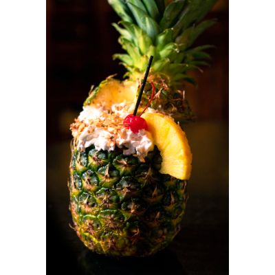 Pina Colada in the pineapple (No-Alcohol)