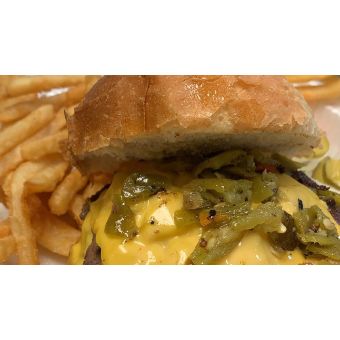 Green Chile Cheese Burger