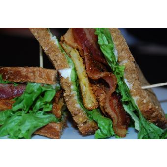 Bacon, Lettuce and Fried Green Tomato