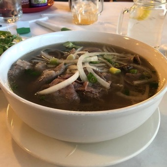 16. Rare Steak Noodle Soup