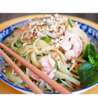 7. Papaya Salad with Shrimp