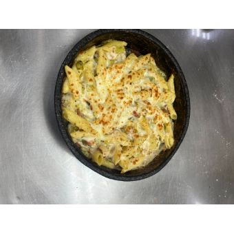 Green Chile Chicken Alfredo Penne