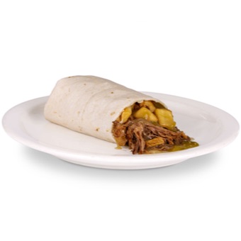 (Shredded Beef Burrito)