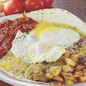 (Carne Adovada Rancheros)