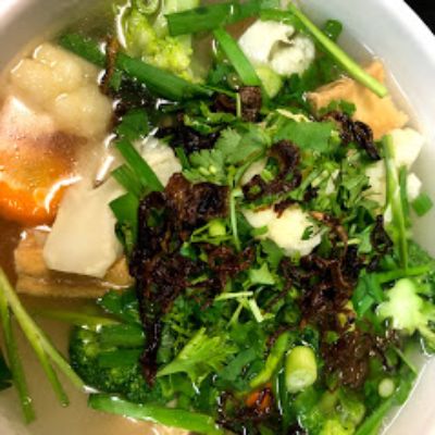 22.Rice Noodle Soup WIth Tofu and Vegetables