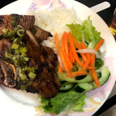 63. Rice With Grilled Pork Chop