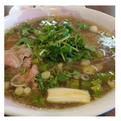 Created beef noodle soup