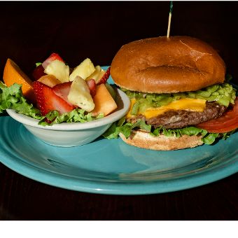 Green Chili Cheese Burger