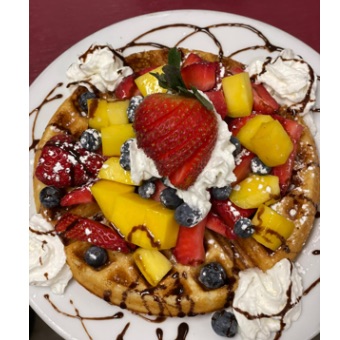 Waffle W/Fruit