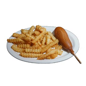 Corn Dog/Papas