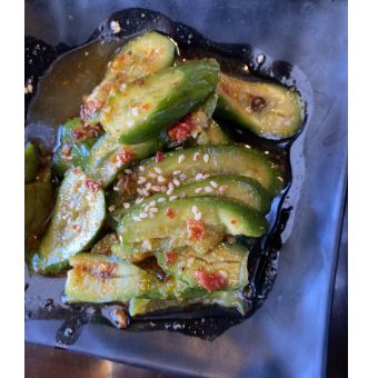 Cucumber with Vinegar Sauce