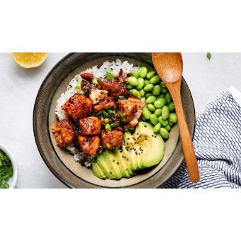 34. Teriyaki Salmon Bowl