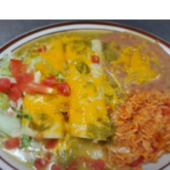 Chicken Enchiladas Plate