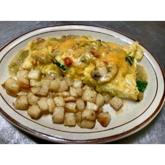 Spinach & Mushroom Omelet