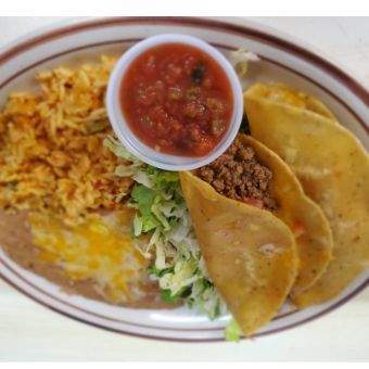 Ground Beef Taco Plate  (2)