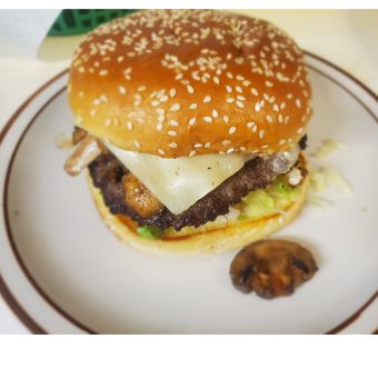 Mushroom Swiss Burger