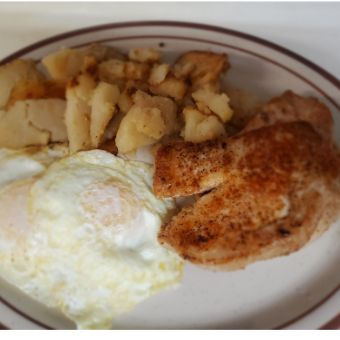 Pork Chops & 2 Eggs