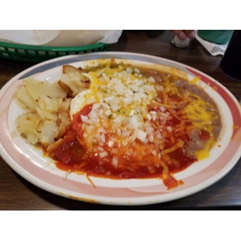 Chicken Enchilada Plate (2)