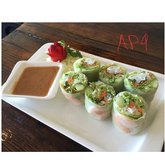 AP9. Spring Rolls (2pc cut to 4pc)