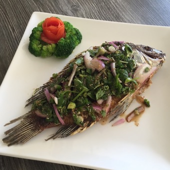 FA1. Whole Fish w/ Spicy Basil