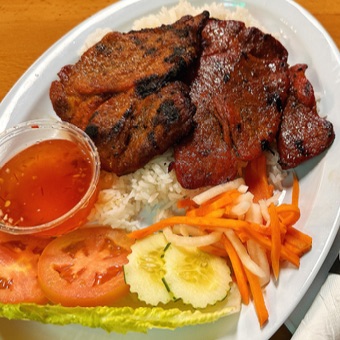 S1 Grilled Pork Rice - cơm thịt nướng