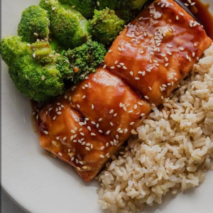 24 Salmon Teriyaki Bowl