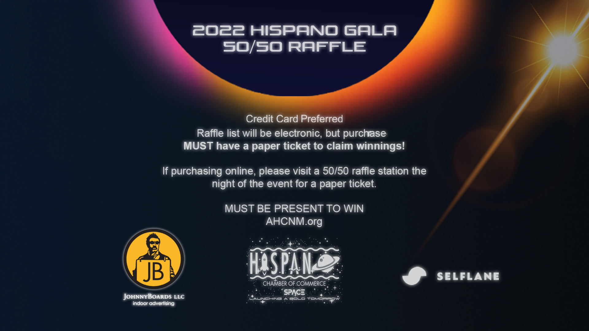 2022 Hispano Gala 50/50 Raffle