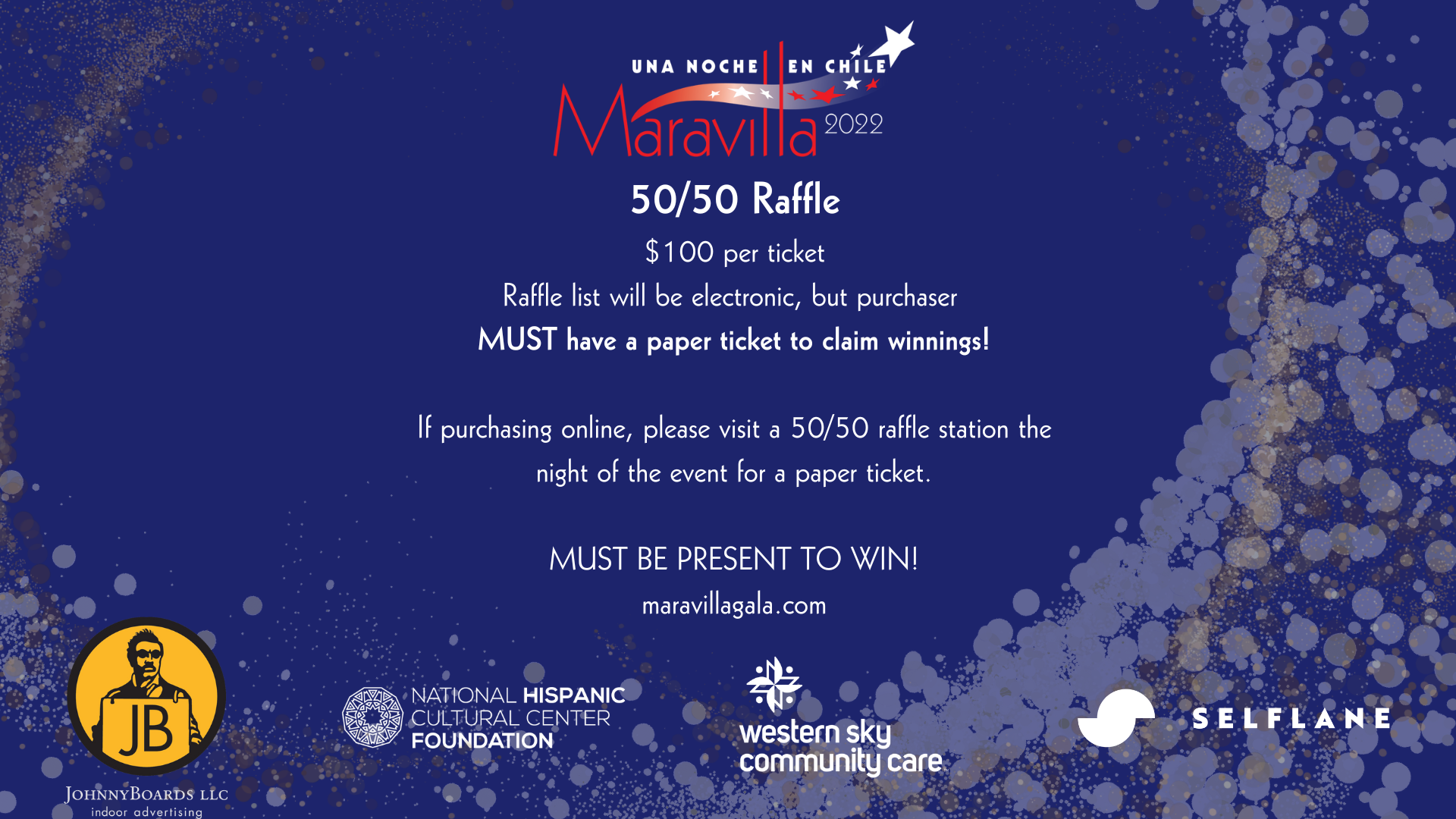Maravilla 2022 50/50 Raffle